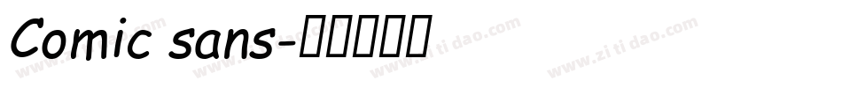 Comic sans字体转换